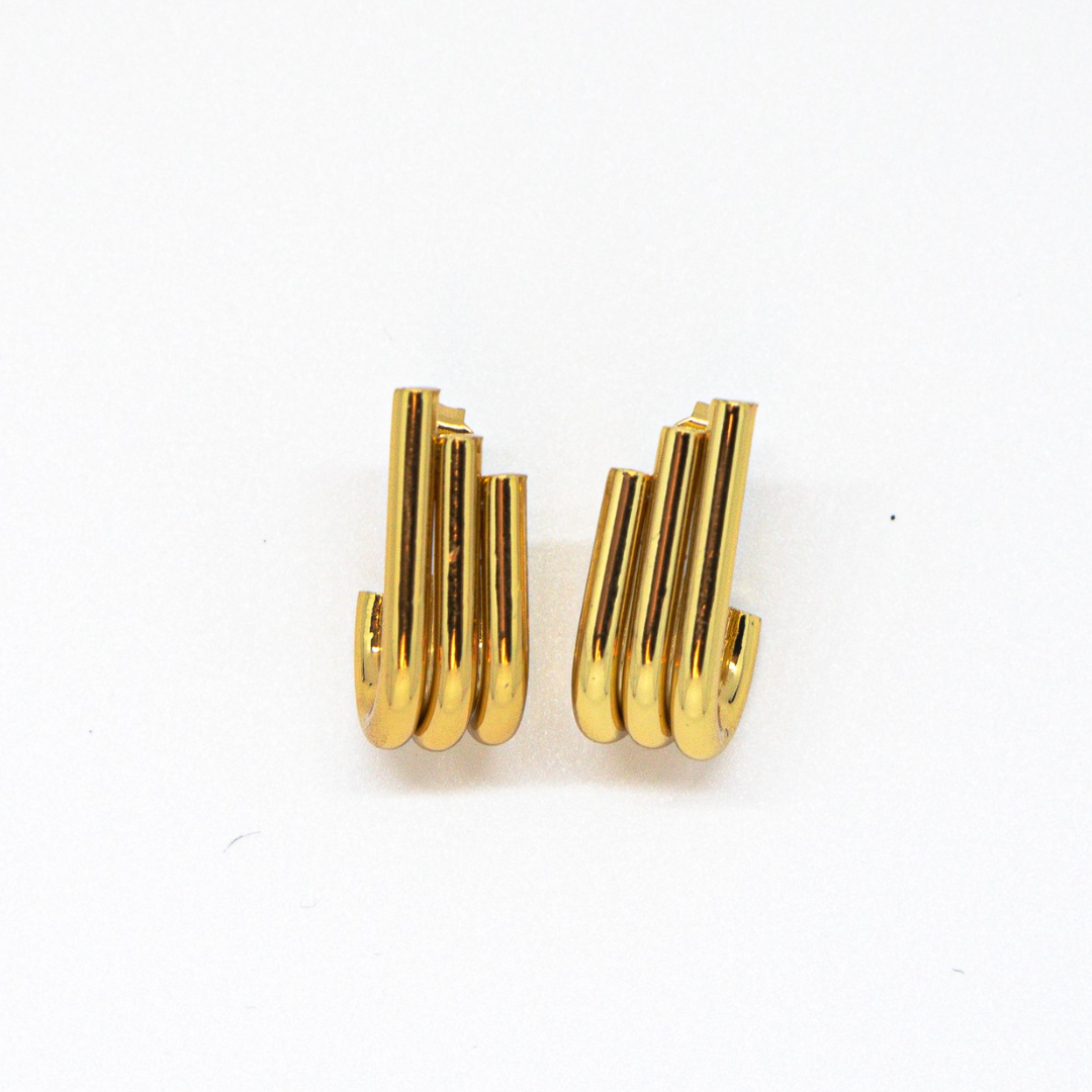 Confident Trailblazer gold earrings