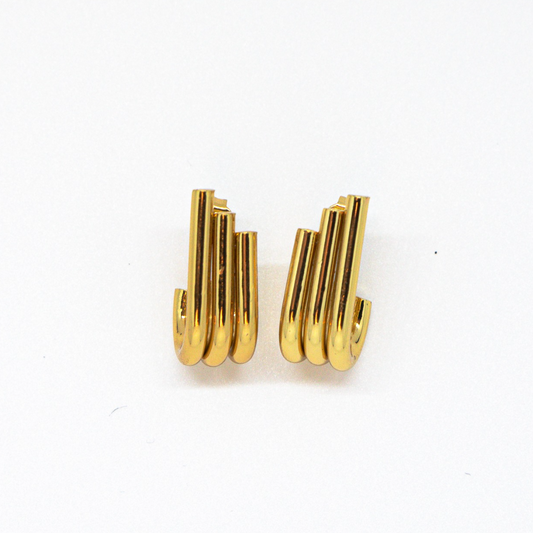 Confident Trailblazer gold earrings