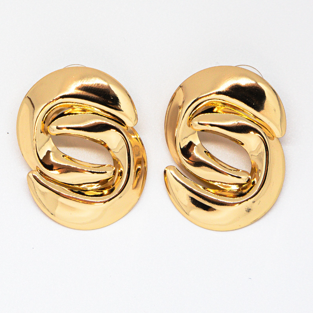 Bold Visionary gold earrings