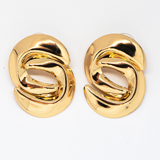 Bold Visionary gold earrings