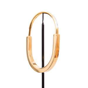 Locked and Lifted gold and crystals bangle bracelet