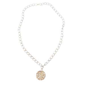 Ethereal Emblem pendant silver chain necklace
