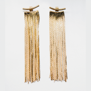 Radiant Leader gold fringe earrings