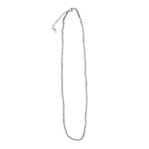 Silver rolo chain