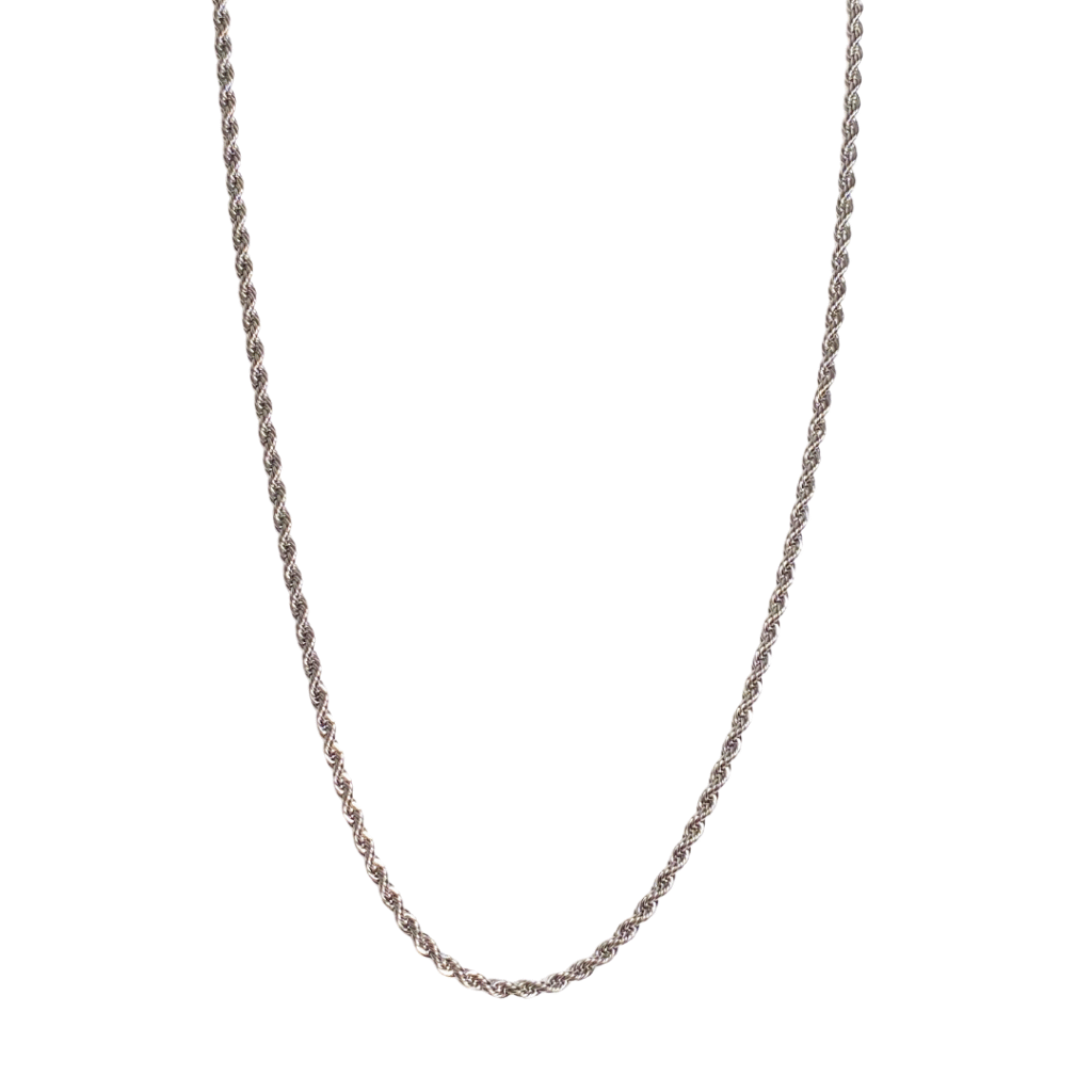 Silver rope chain