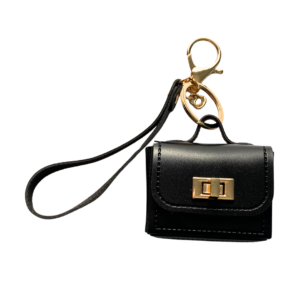 Small handbag bag charm - black