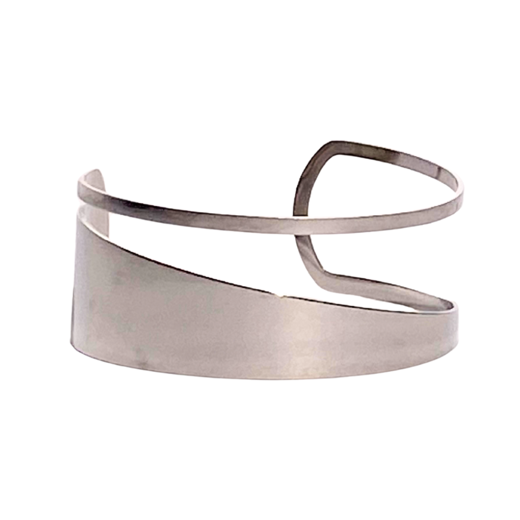 silver Z cuff bracelet