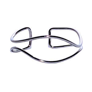 silver S cuff bracelet